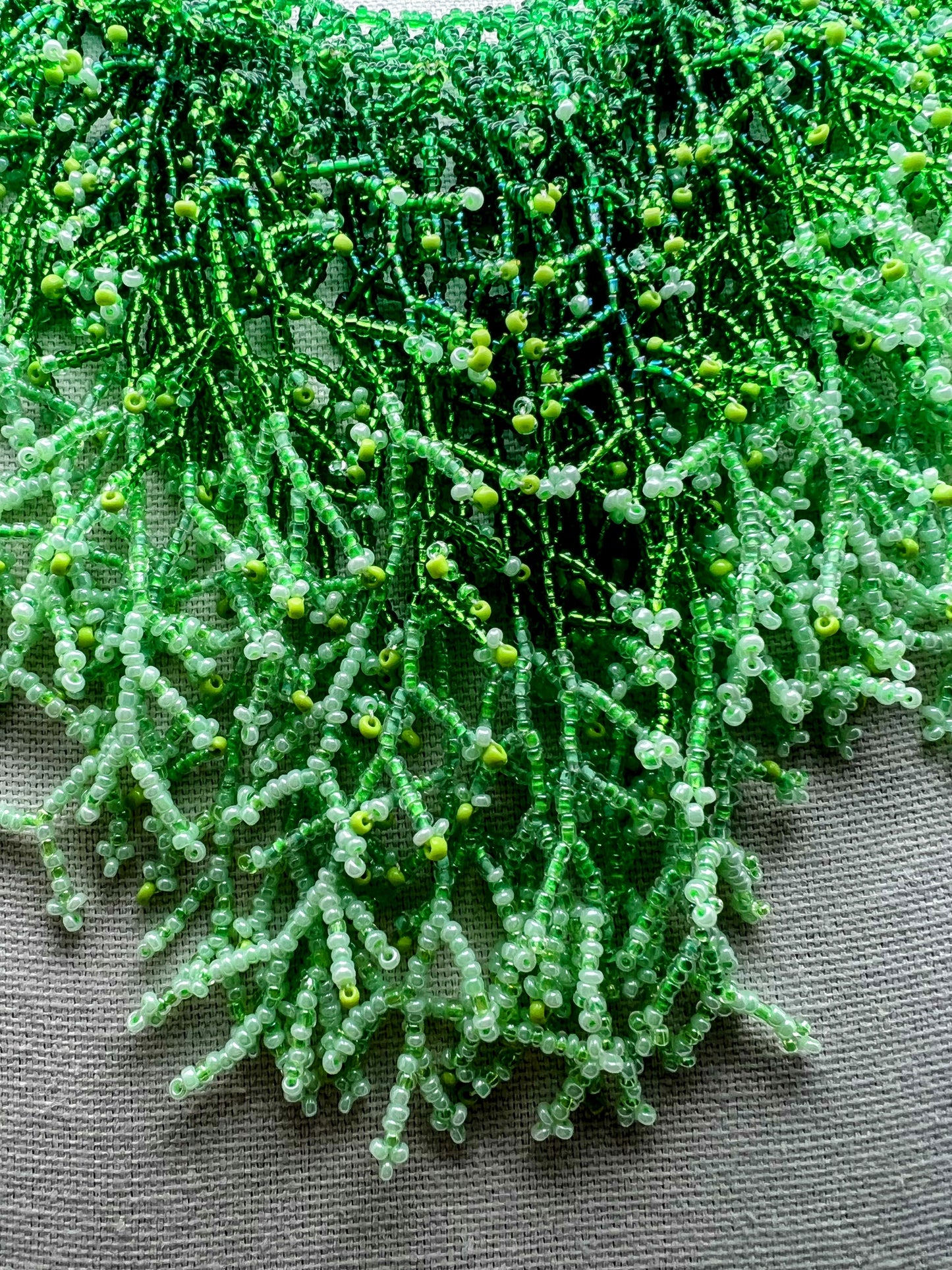 Seaweed Design Dangling Beaded Necklaces