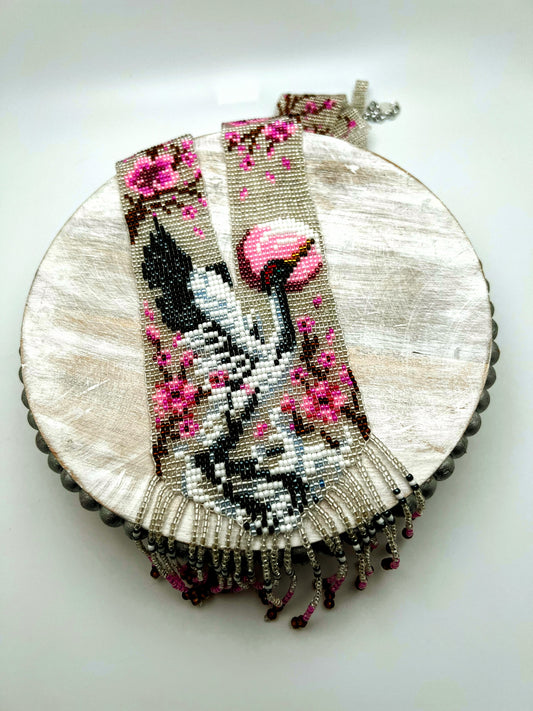 Handmade Loom Beaded Necklace – Colorful Tribal & Geometric Statement Jewelry