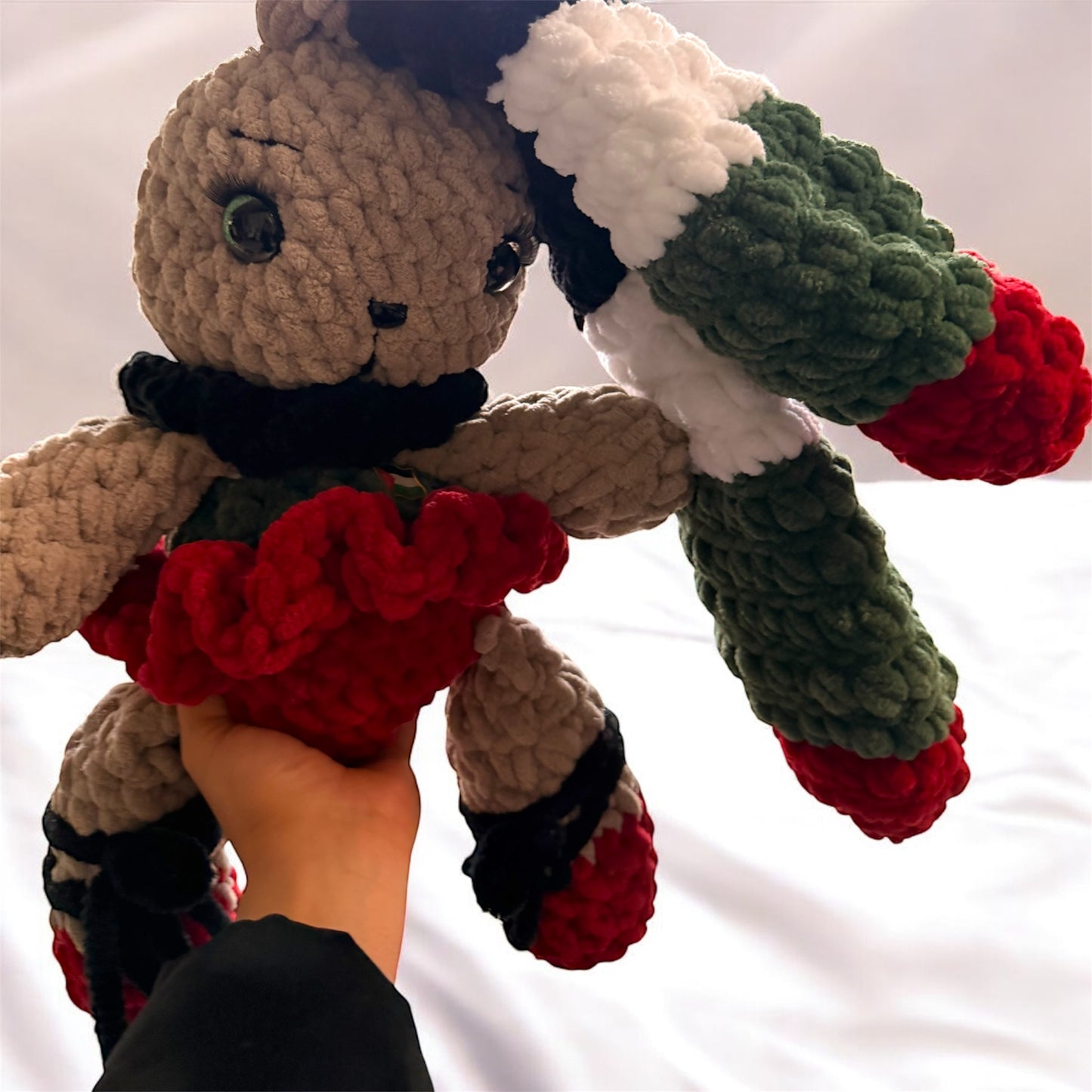 Handmade Palestine Giant Cute Cuddly Rabbit Amigurumi Toy – Cute Crochet Plush