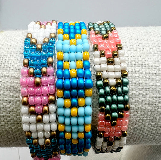 Colorful Geometry Beads Bracelet (4 Colors)