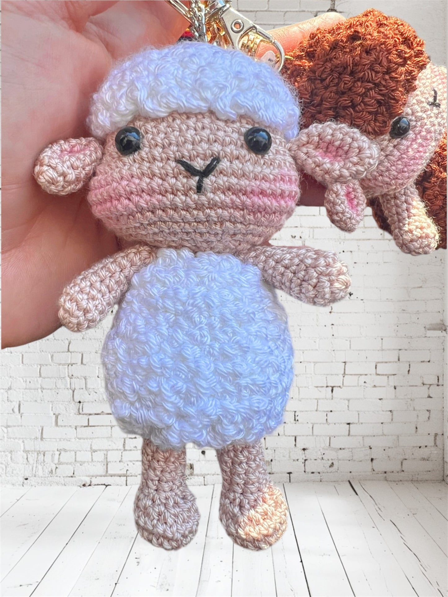 Cute 🐑 Sheep Keychain Amigurumi Toy