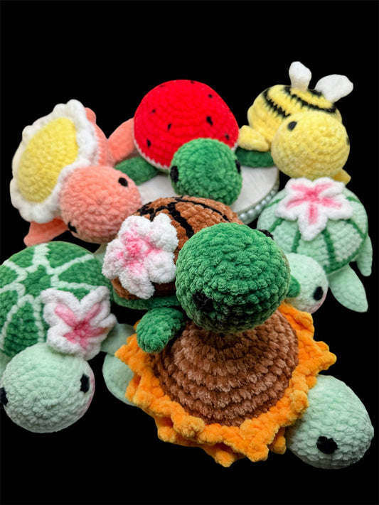 Crochet Turtle Toy – Handmade Amigurumi - Different Designs