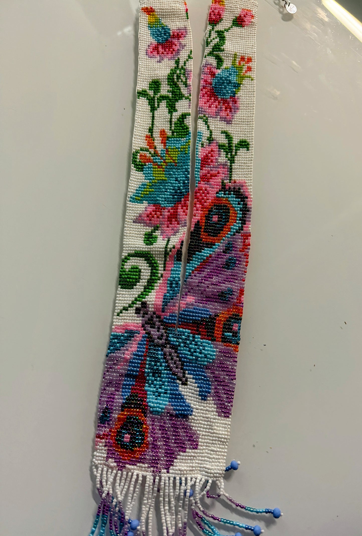 Flower & Butterfly Design Loom Beaded Necklaces