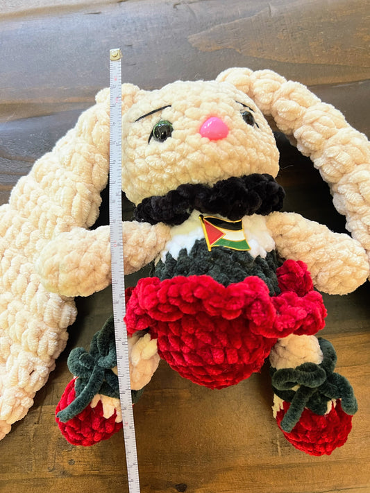 Handmade Palestine Bunny Amigurumi Toy – Cute Crochet Plush