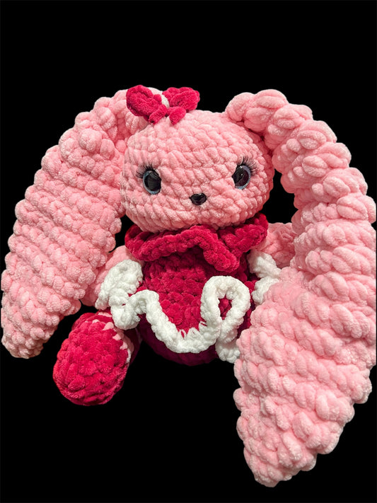 Handmade Stuffed Giant Cute Ballerina Rabbit 🐰 – Crochet Knitted Amigurumi Toy