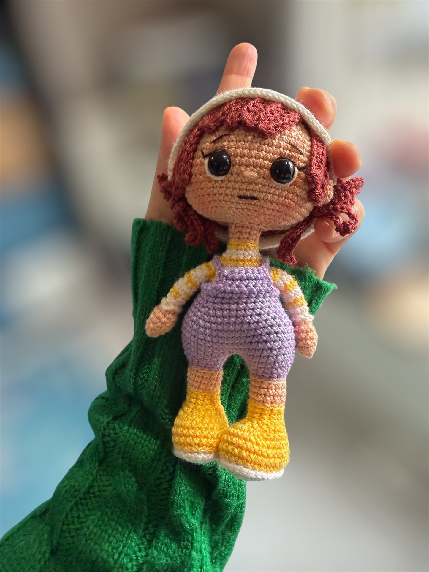 Handmade Cute Doll Keychain – Crochet Knitted Amigurumi Keychain