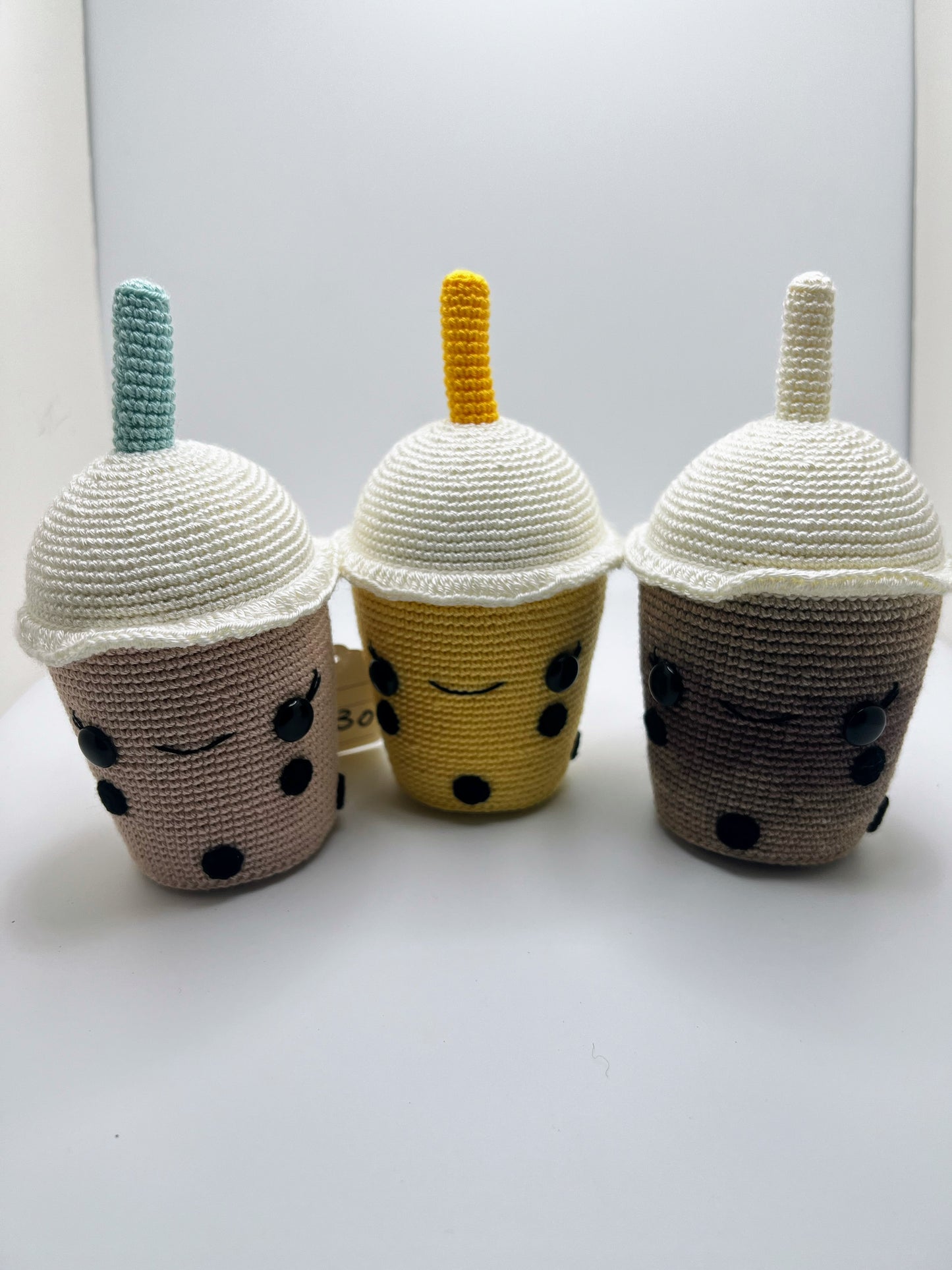 Stuffed Boba Drink Toy -A Sweet Treat - Crochet Knitted Amigurumi Toy