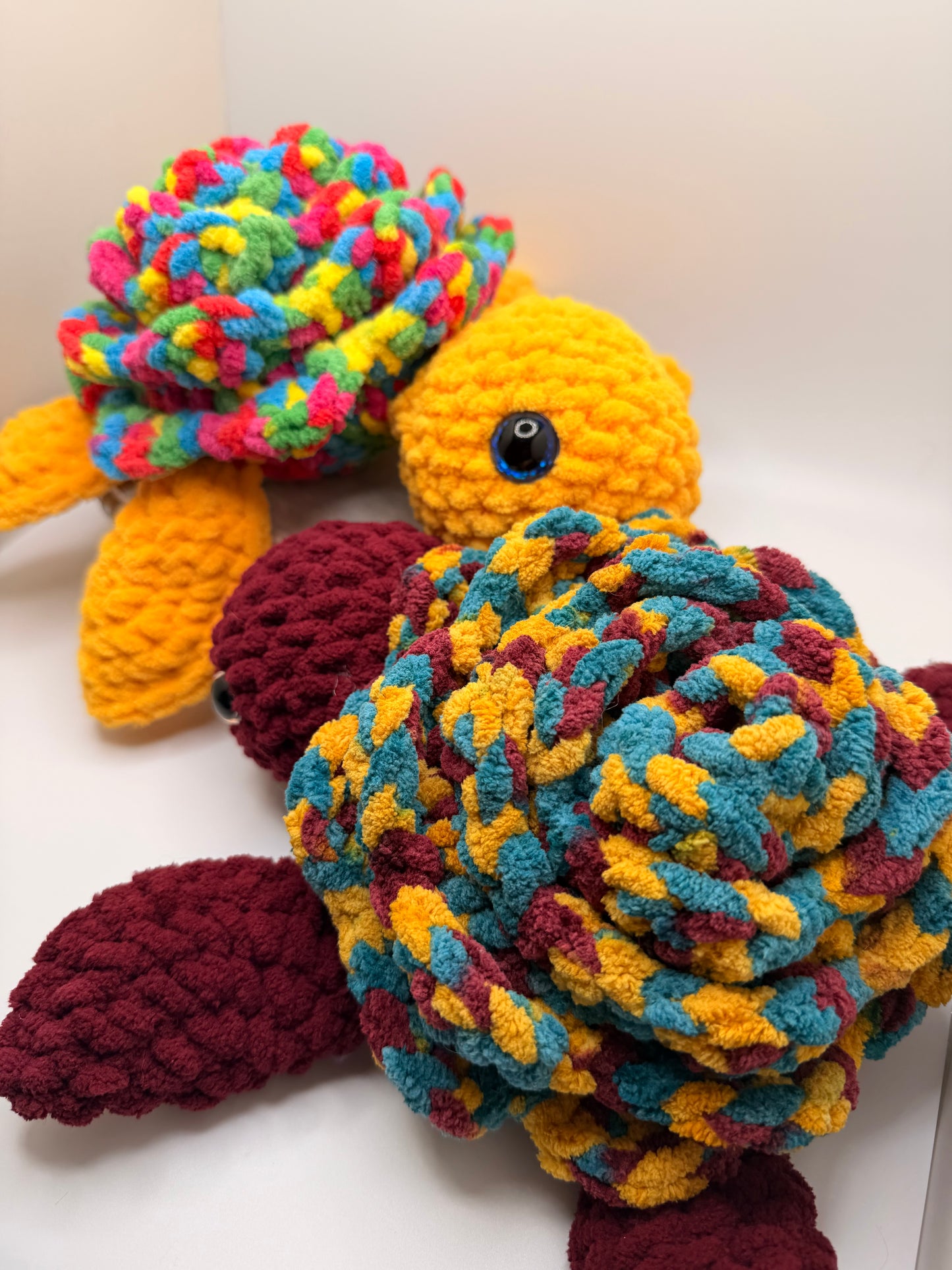 Handmade Flower Sea Turtle Amigurumi Toy (Diff Colors) – Cute Crochet Plush