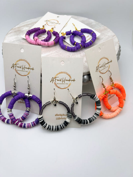 Lightweight Rubber Hoop Earrings – Modern Casual Accessory