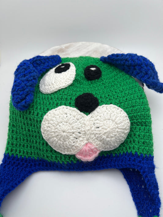 Handmade Crochet Dog Hat for Kids – Cute & Cozy Animal Design