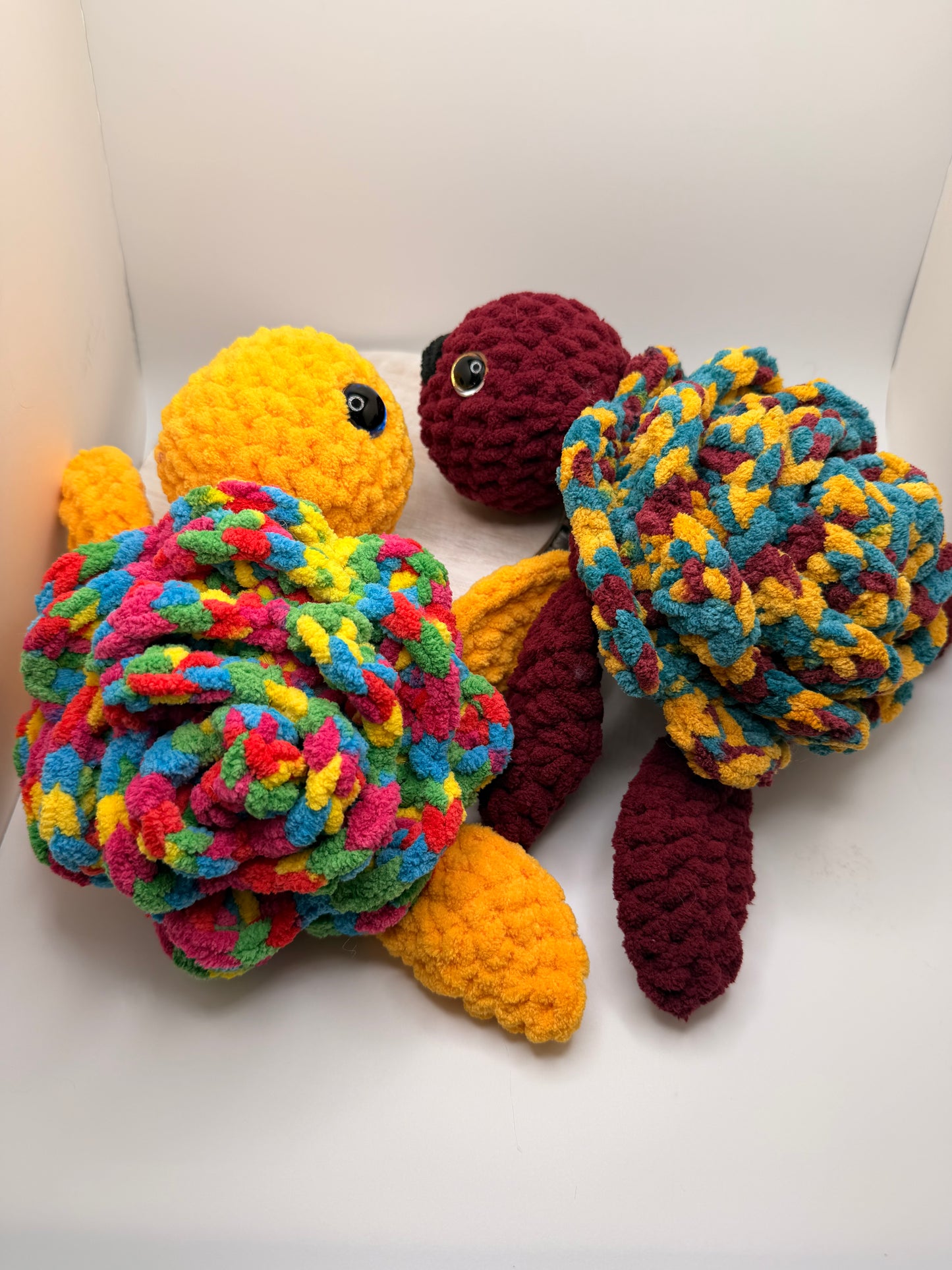 Handmade Flower Sea Turtle Amigurumi Toy (Diff Colors) – Cute Crochet Plush