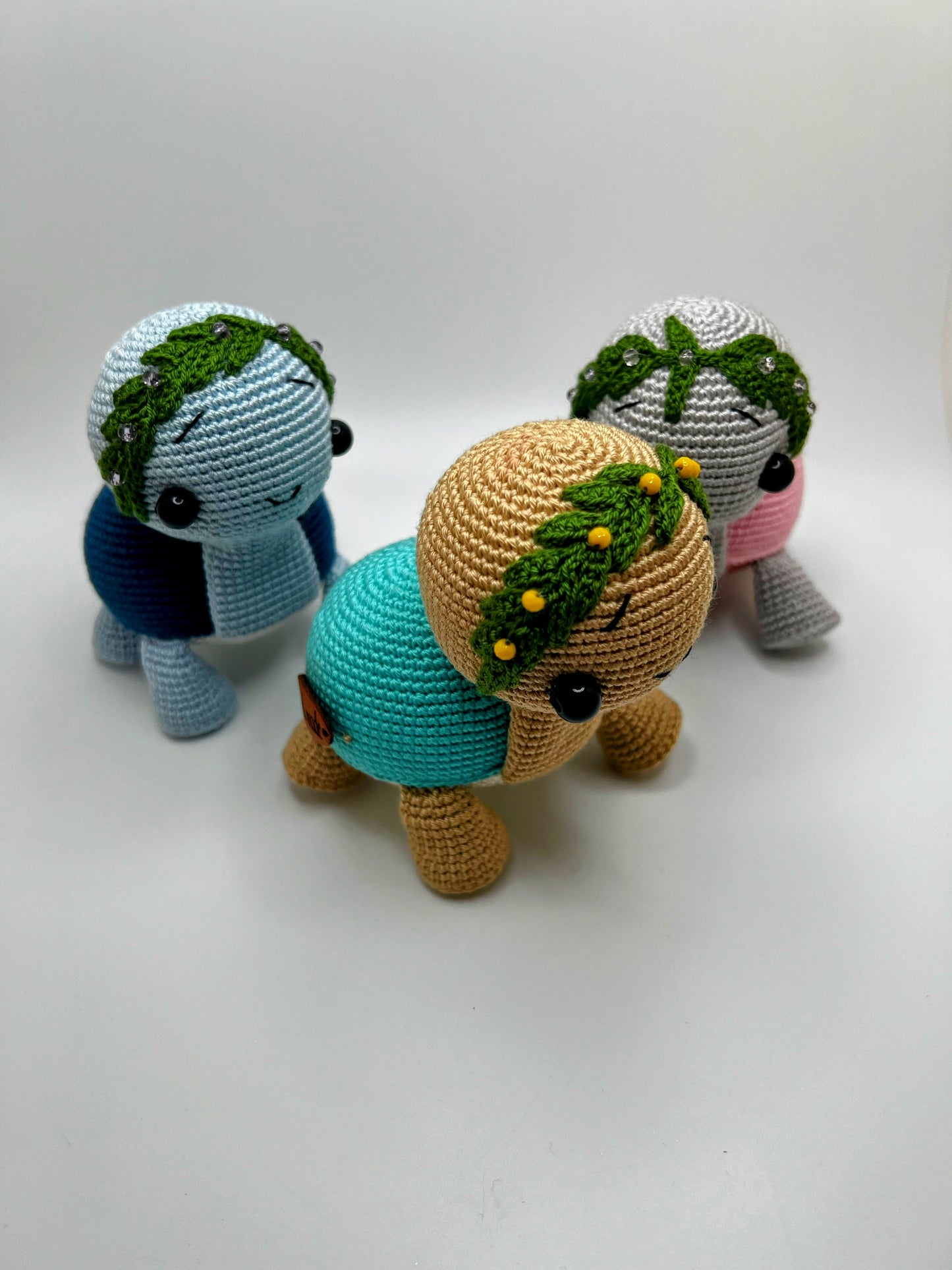 Stuffed Turtle Toy - Crochet Knitted Amigurumi Toy