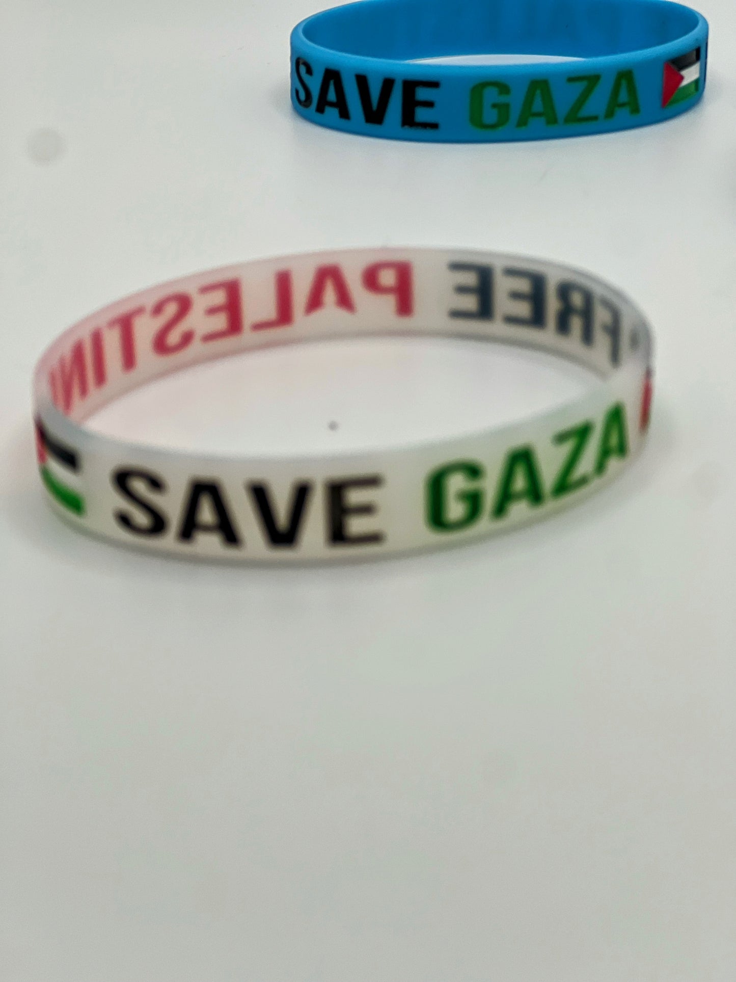 Save Palestine 🇵🇸  save GAZA- plastic Bracelet (4 Colors)