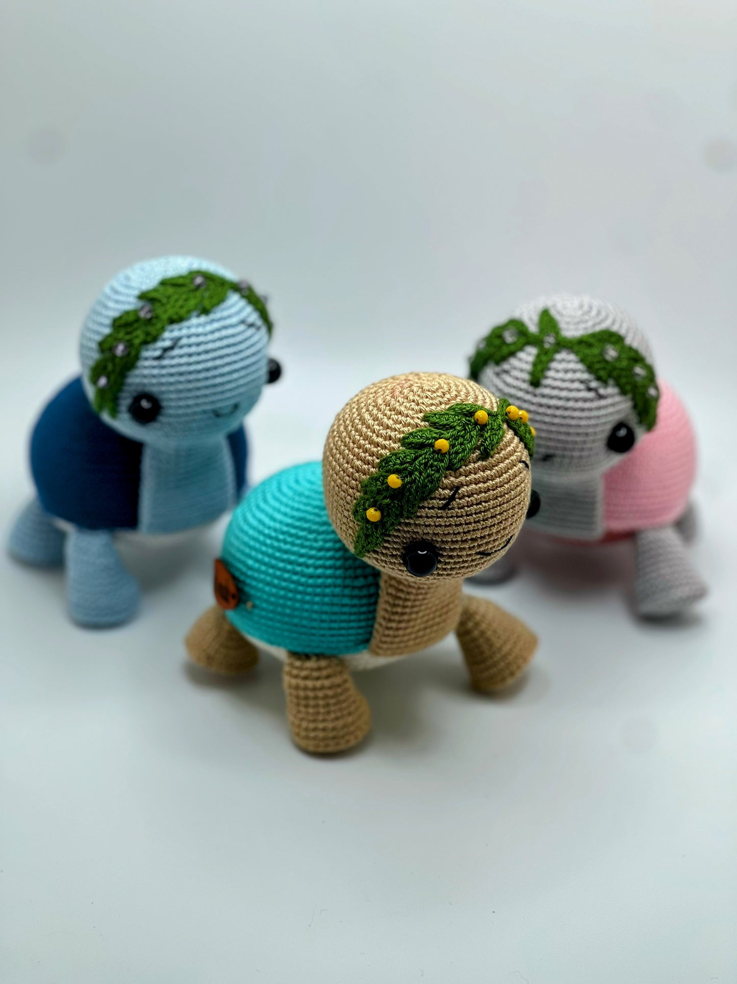 Stuffed Turtle Toy - Crochet Knitted Amigurumi Toy