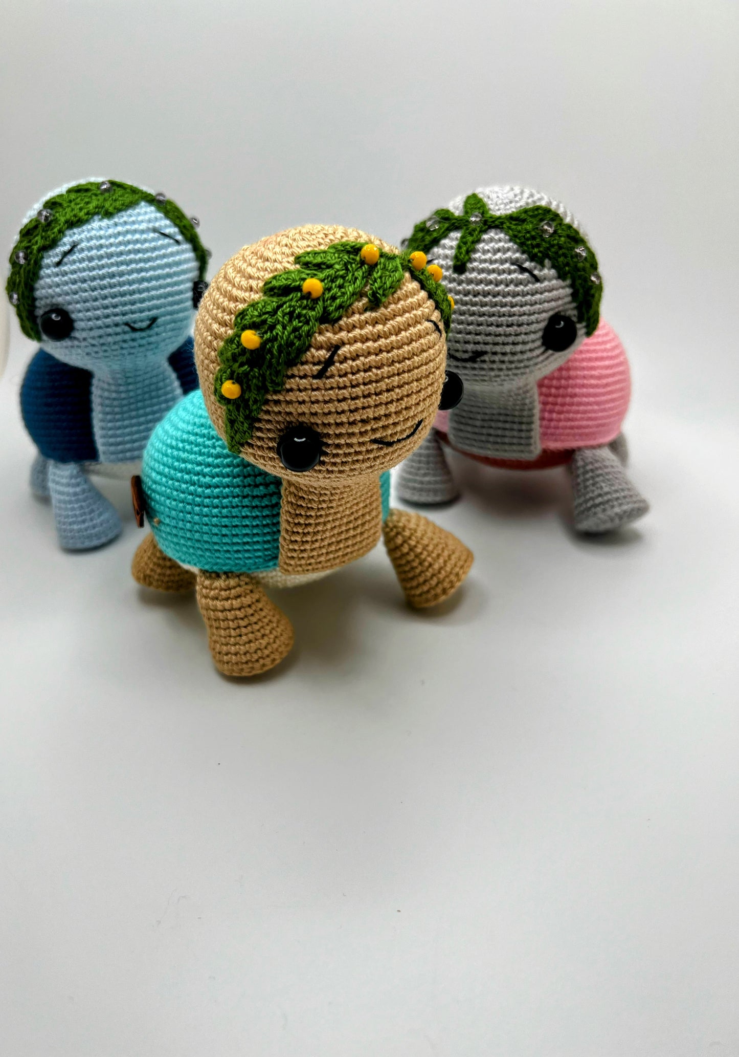 Stuffed Turtle Toy - Crochet Knitted Amigurumi Toy