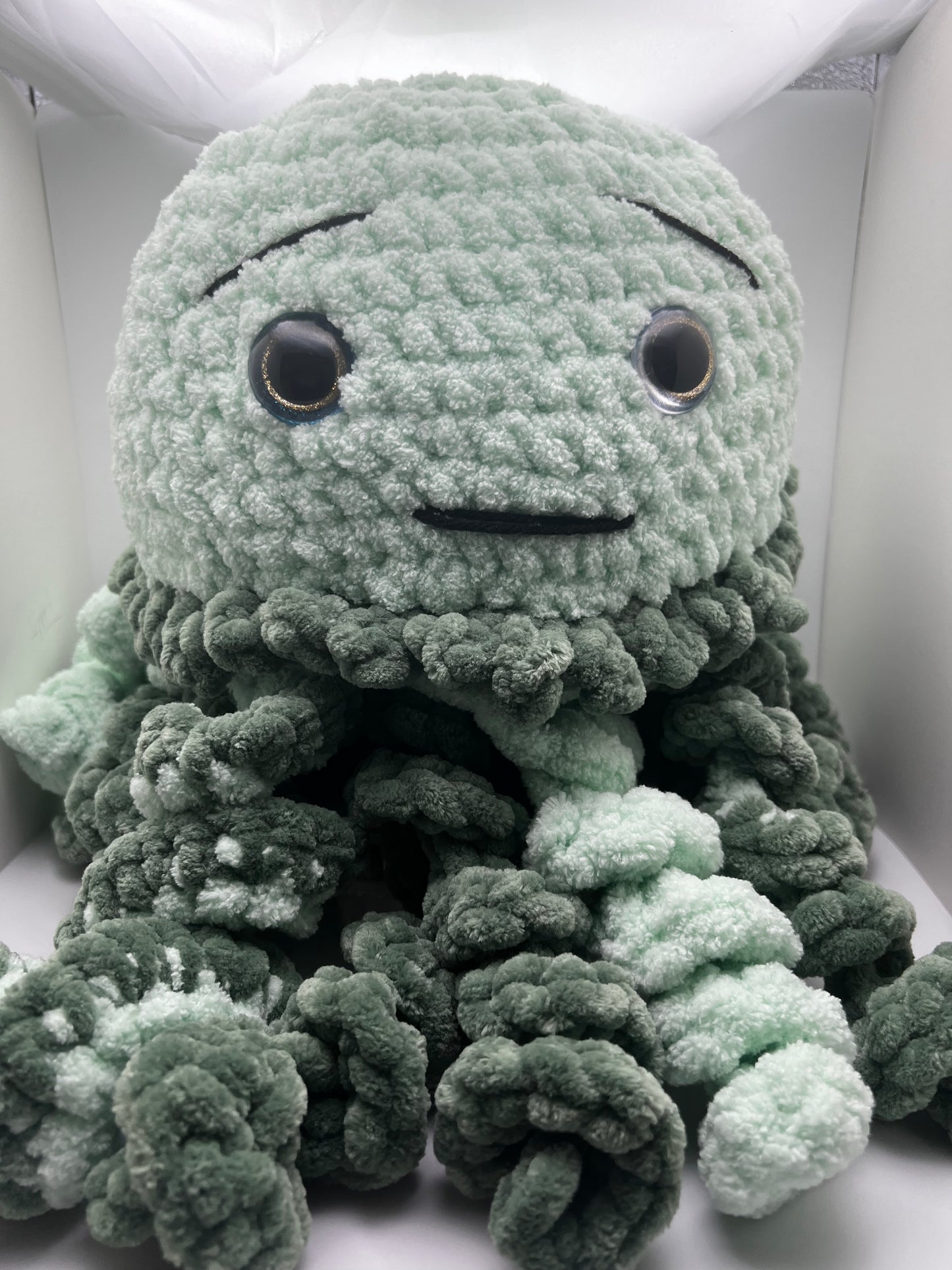 Stuffed Plushy Big Jellyfish - Crochet Amigurumi Toy (Different Colors Available)