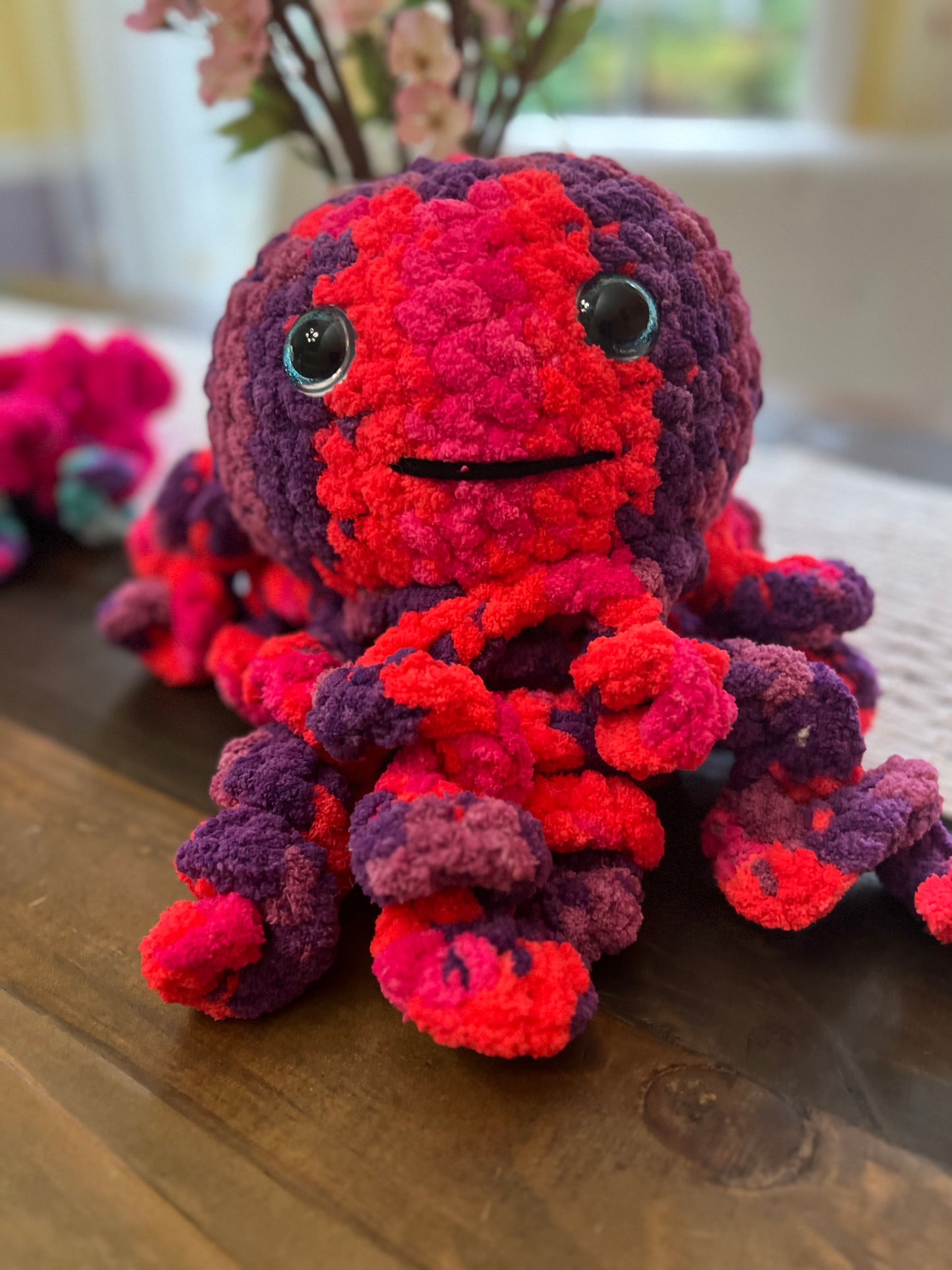 Stuffed Plushy Big Jellyfish - Crochet Amigurumi Toy (Different Colors Available)
