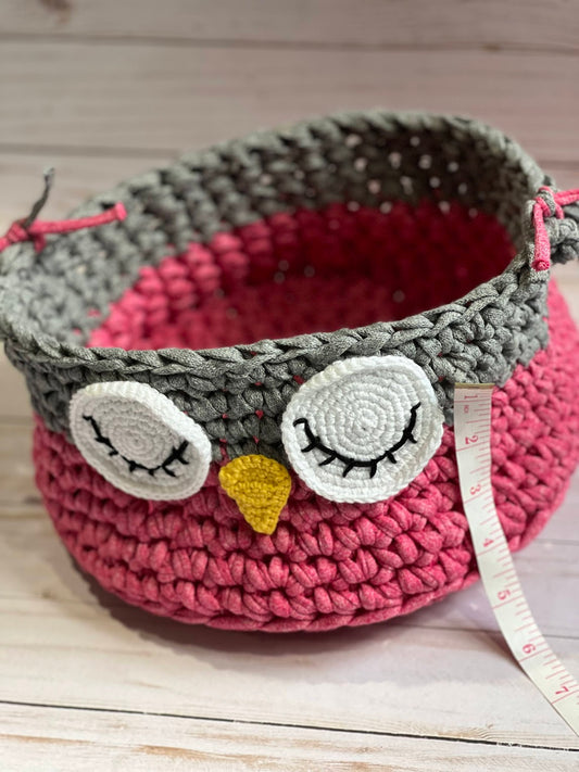 Crochet Owel Storage Container