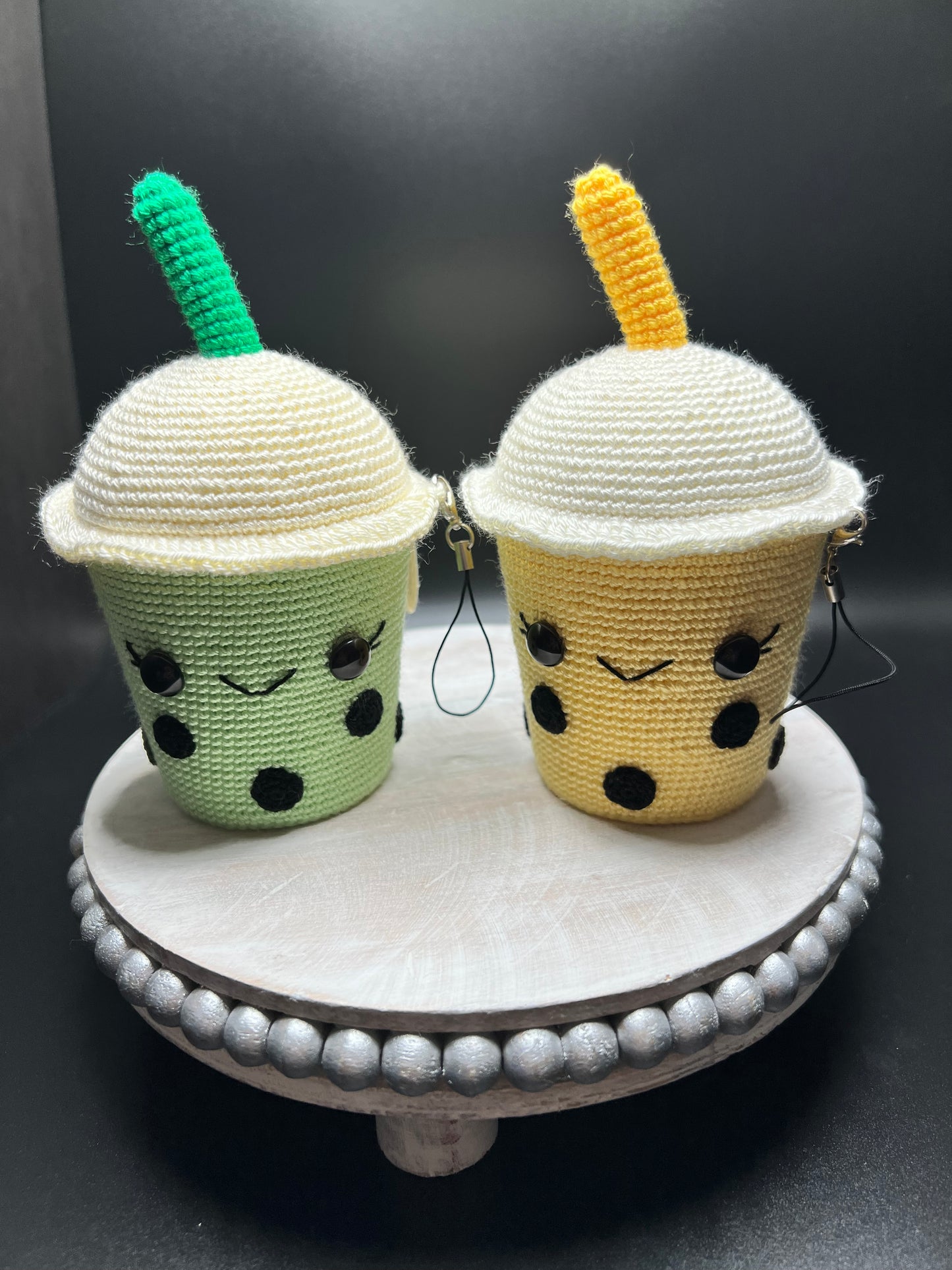 Stuffed Boba Drink Toy -A Sweet Treat - Crochet Knitted Amigurumi Toy