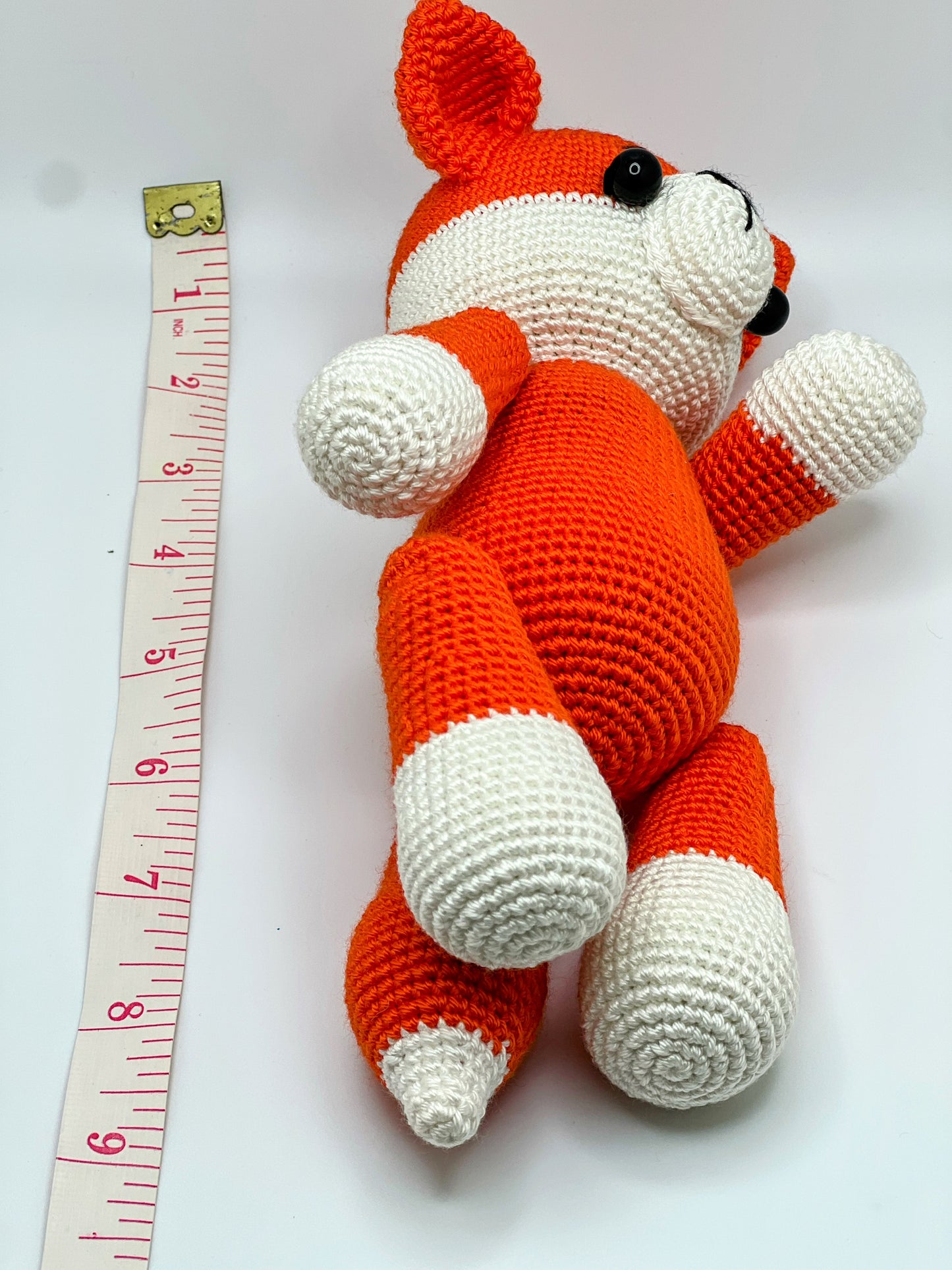 Stuffed Fox Toy With Moving Legs - Crochet Knitted Amigurumi Toy