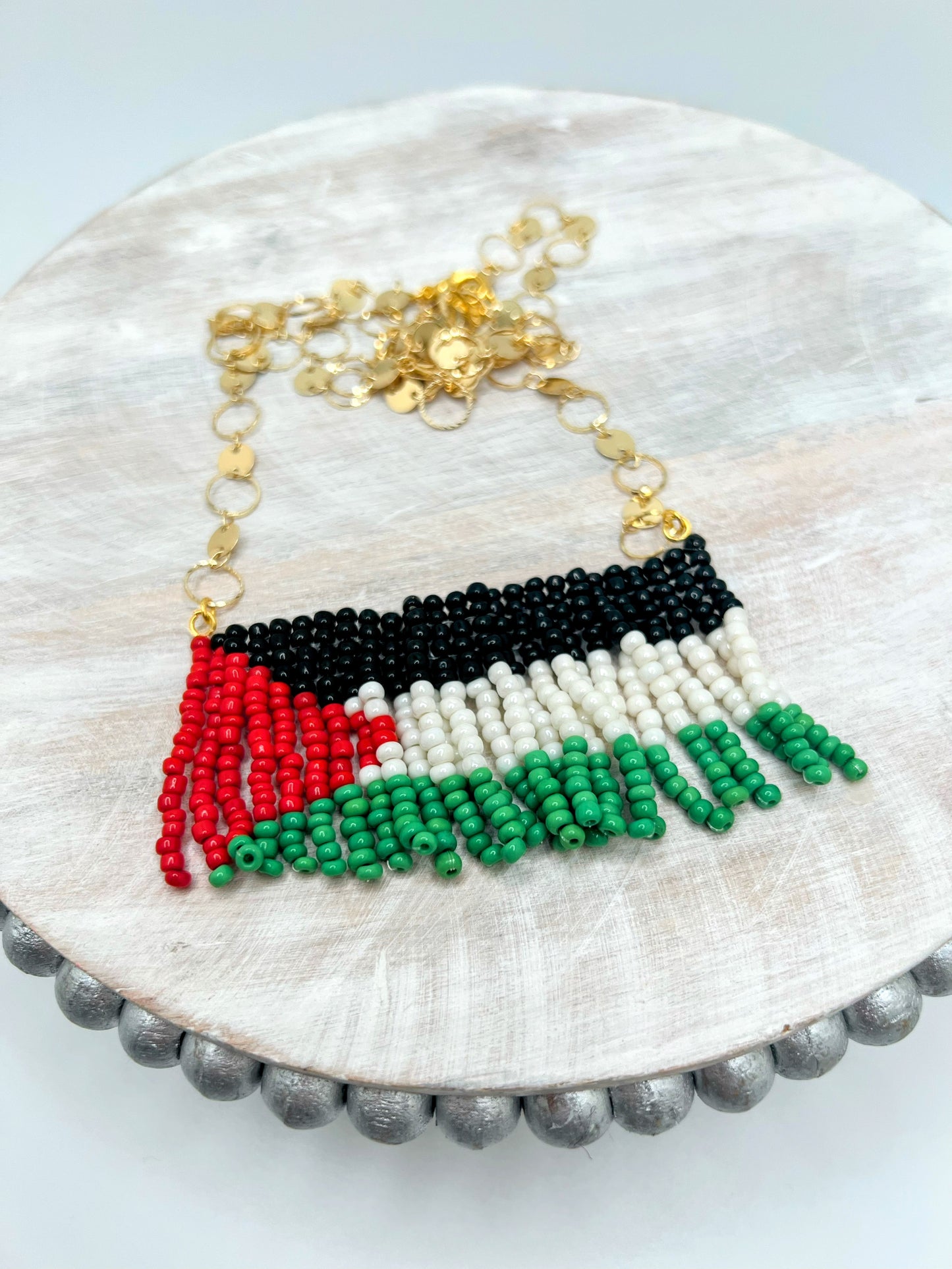 🇵🇸 Palestine Flag  Beaded Necklace (Different Designs)