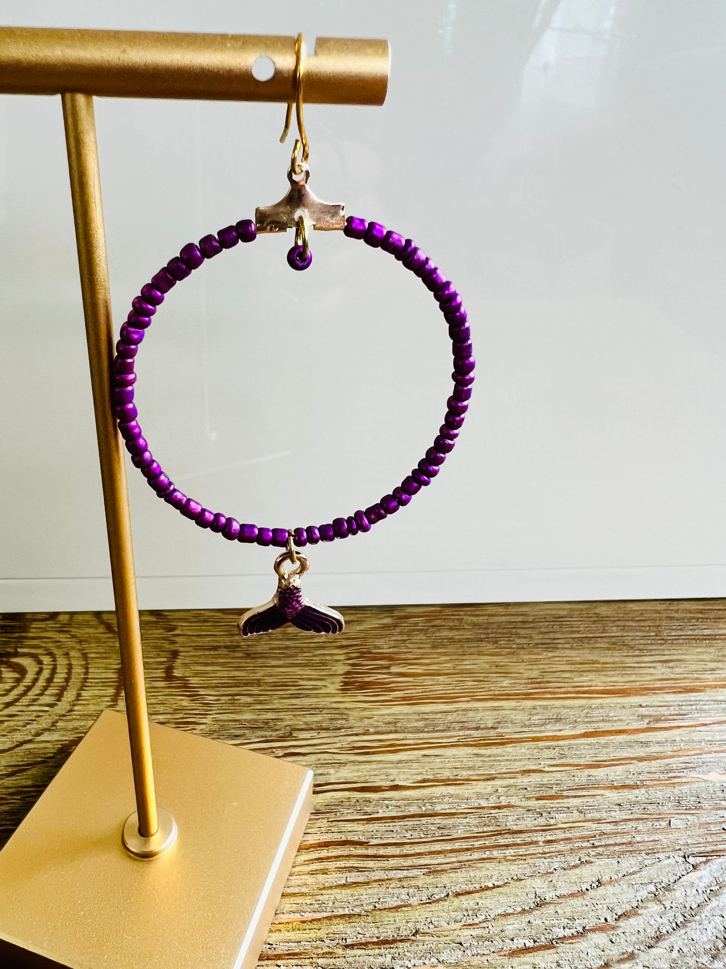 Beaded Hoop Earrings