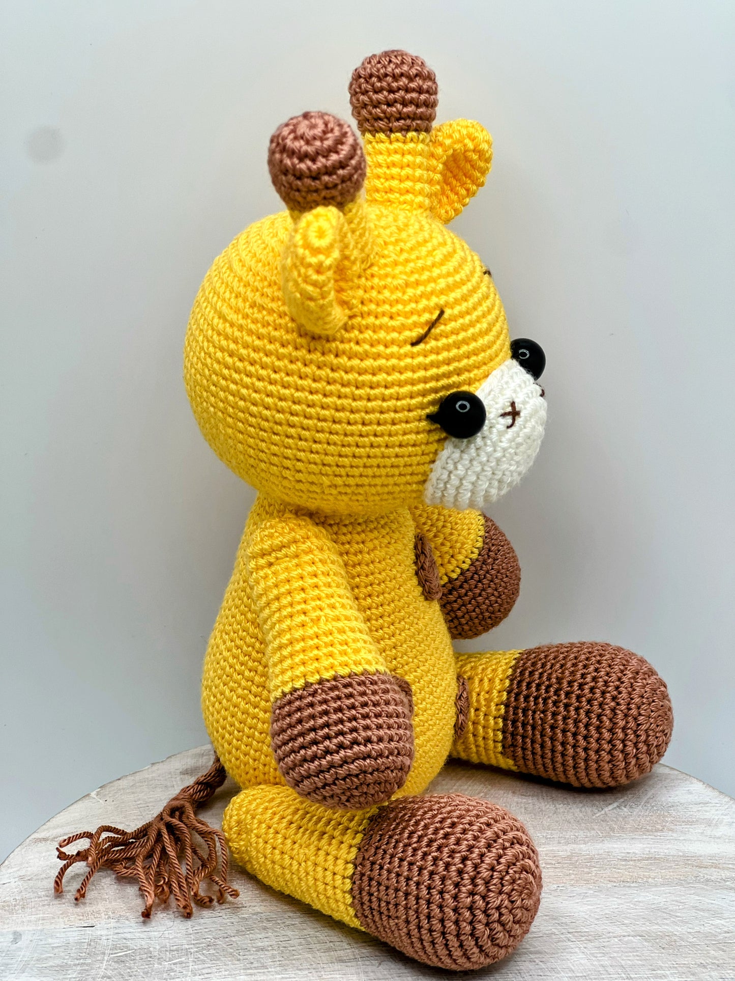 Stuffed Giraffe Toy With Moving Legs - Crochet Knitted Amigurumi Toy