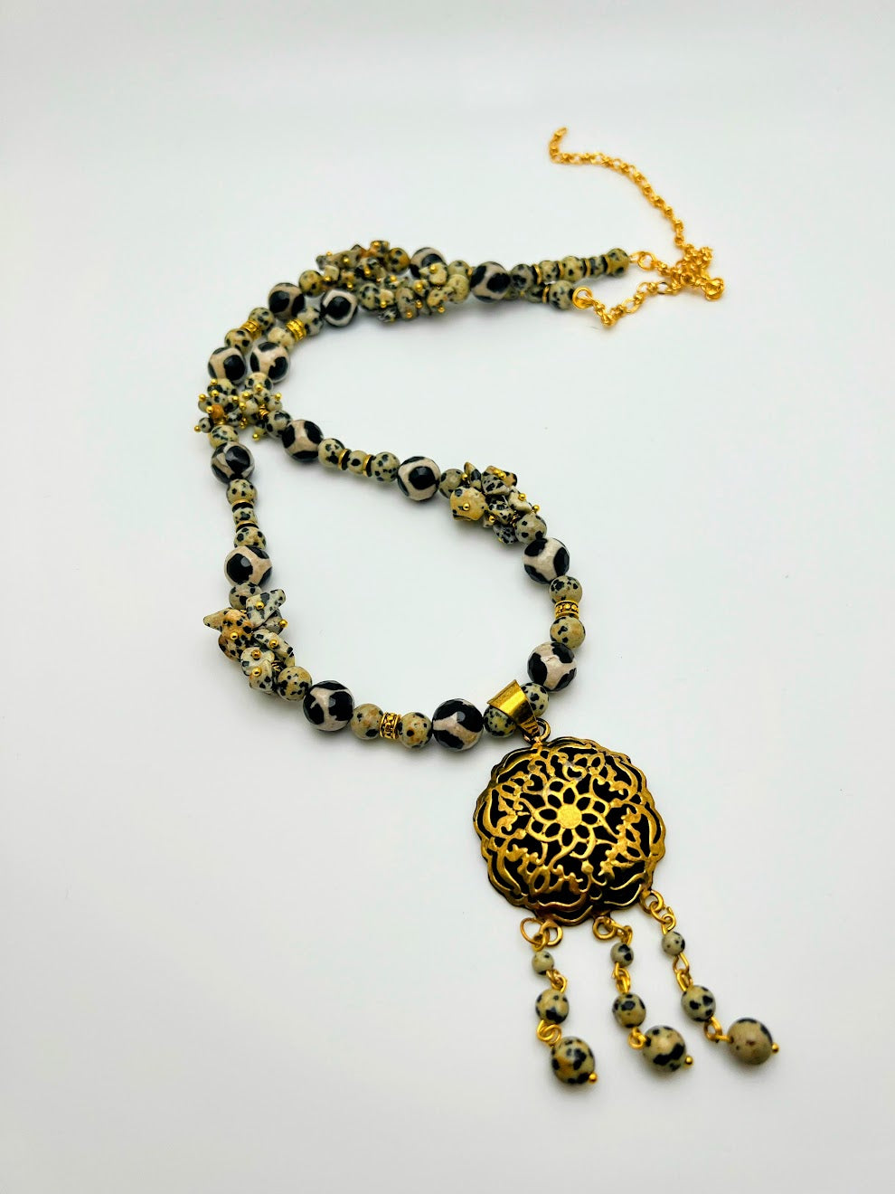 Tiger Necklaces With Agar Beads (2 Different Designs)