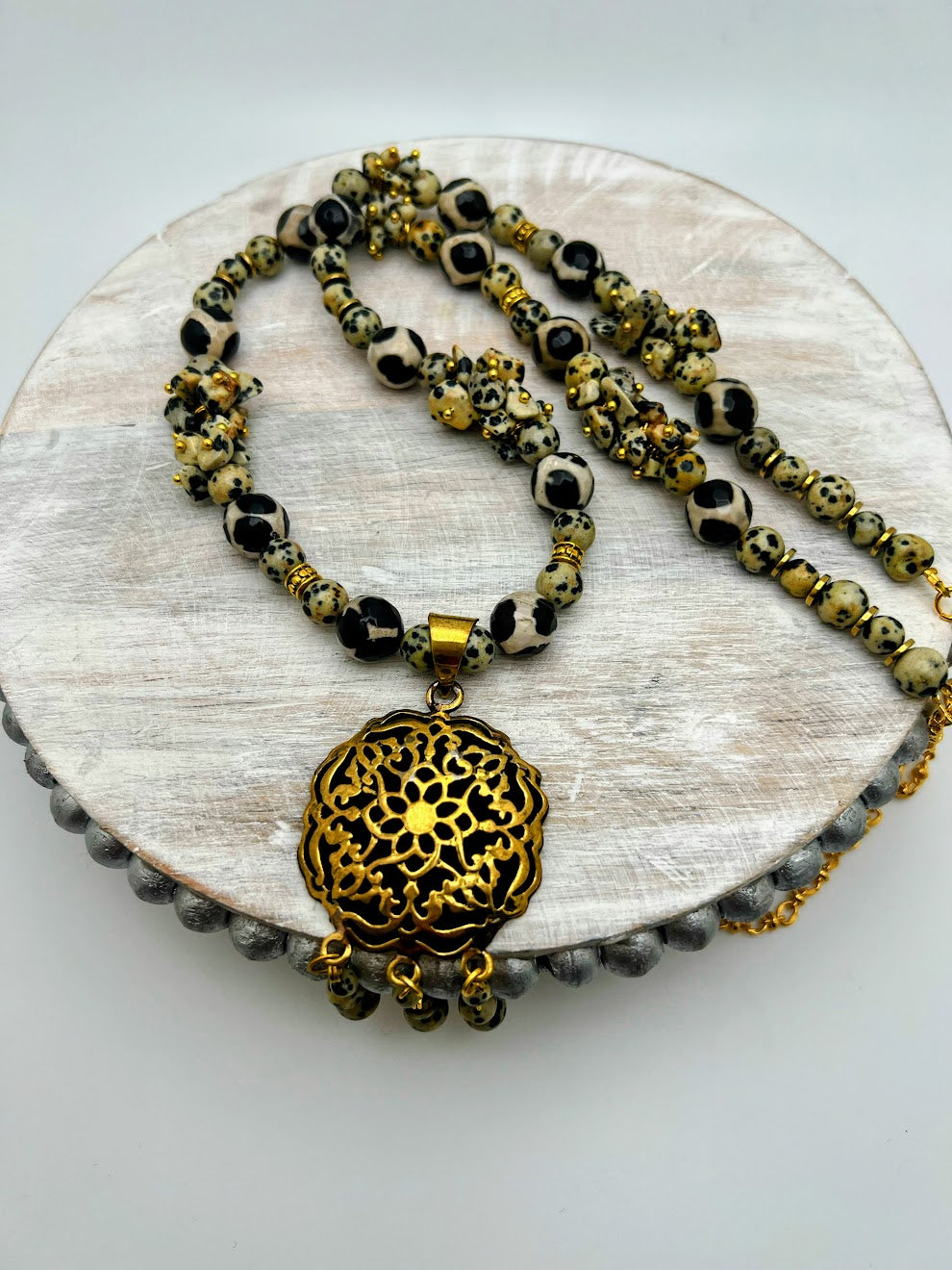Tiger Necklaces With Agar Beads (2 Different Designs)
