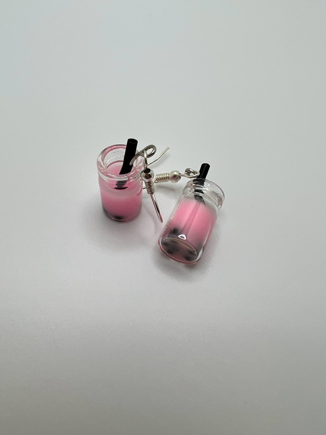 Strawberry  Boba Earrings