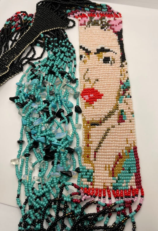 Frida Kahlo Loom Bead Necklace