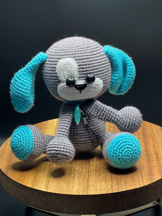 Stuffed Dog Toy - Crochet Knitted Amigurumi Toy