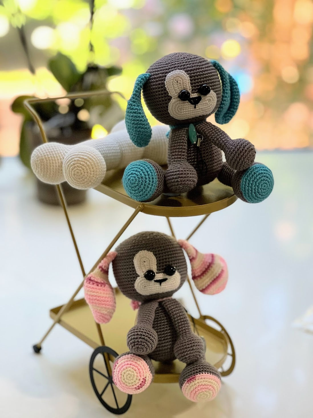Stuffed Dog Toy - Crochet Knitted Amigurumi Toy