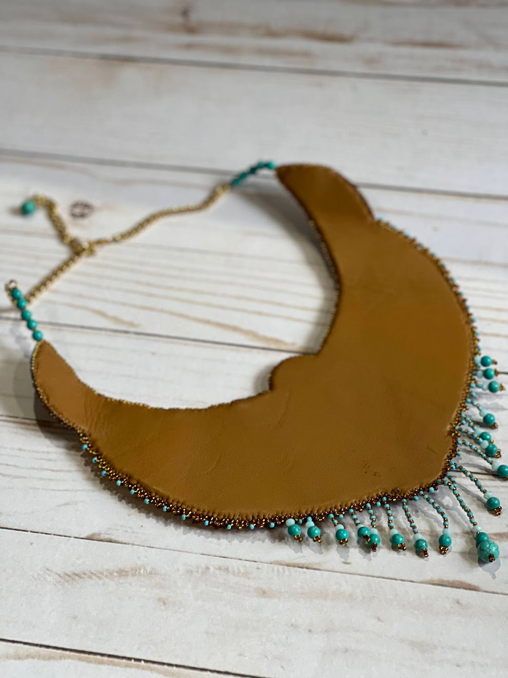 Cleopatra Necklace - Egyptian beaded embroidered collar necklace