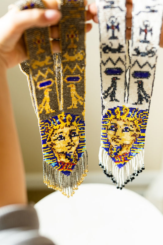 King‑Tot Ancient Egyptian Beaded Necklace (2 Colors Available)